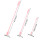 3Pcs Pink Silicone Scraper Flexible Double Head Cake Cream Spatula 2