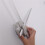 Silver DIY Acrylic Mirror Wall Clocks for Home Decor Large Silent 6