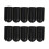 10Stk Elastische Drumstick Practice Tips Mute Schutzkappen Schwarz 10