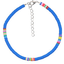 1Pc Blue Polymer Clay Bohemian Anklet Waterproof Beach Foot Pendant