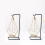 Modern Tea Light Holder Iron Frame With Suspended Cup Style D 6
