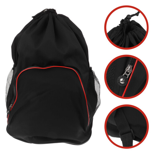 Black Oxford Drawstring Shoulder Bag Taekwondo Storage Pouch 2