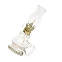 Vintage Kerosene Lamp with Glass Cover, Windproof Retro Oil Lamp for Home Decor and Outdoor Use