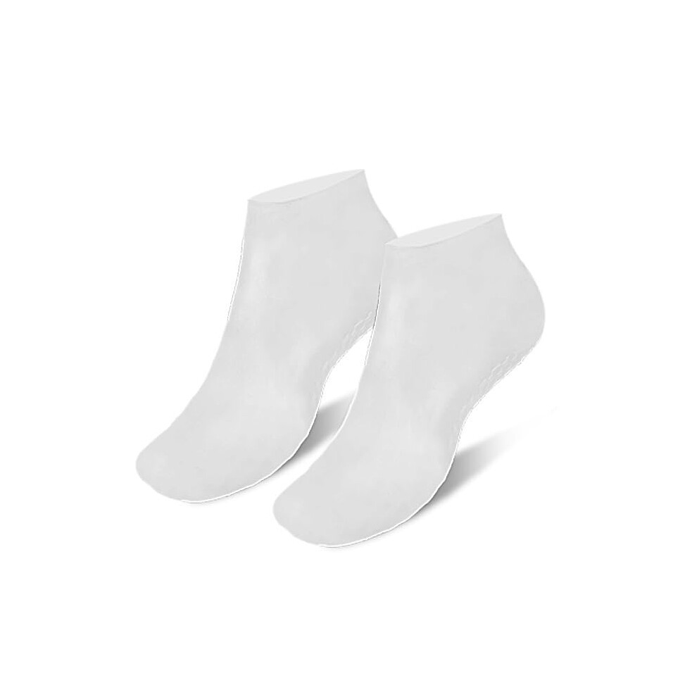Silicone Moisturizing Socks for Dry Cracked Feet, Deep Hydration Lock, Soft Exfoliating Surface, Reusable Comfort Fit