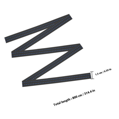 2 Pcs Car Interior Decorative Lines 800.00x1.50x0.30cm 1