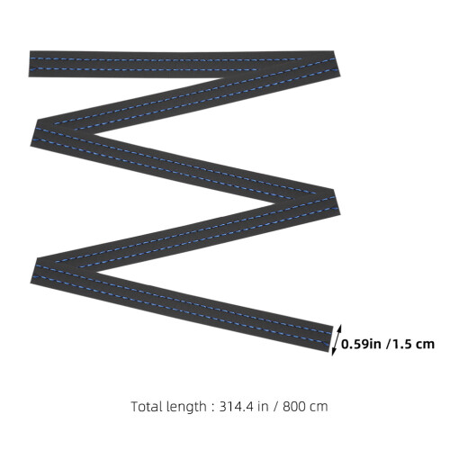 2 Pcs Car Interior Decorative Lines 800.00x1.50x0.30cm 2