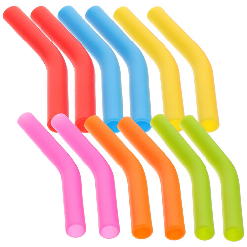 Sparsain Pack Silikon Strohhalme 2