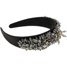 1Pc Elegant Black Hair Hoops Baroque Style Decorative Woman Headband