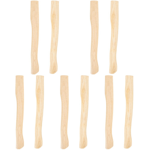 10Pcs Ergonomic Khaki Wooden Hatchet Handle Replacement for Home Use 1
