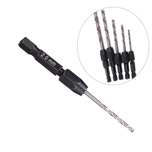 5Pcs Drill Bit Set Multi-Size Hex Shank for Drilling Use 1