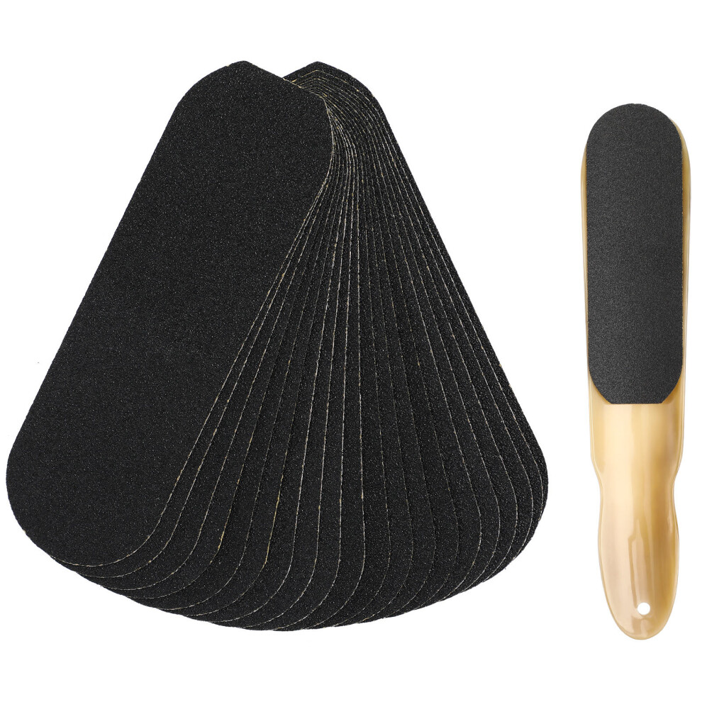 Inoomp 40Pcs Portable Foot Sandpaper Foot File Black Callus Remover Tool