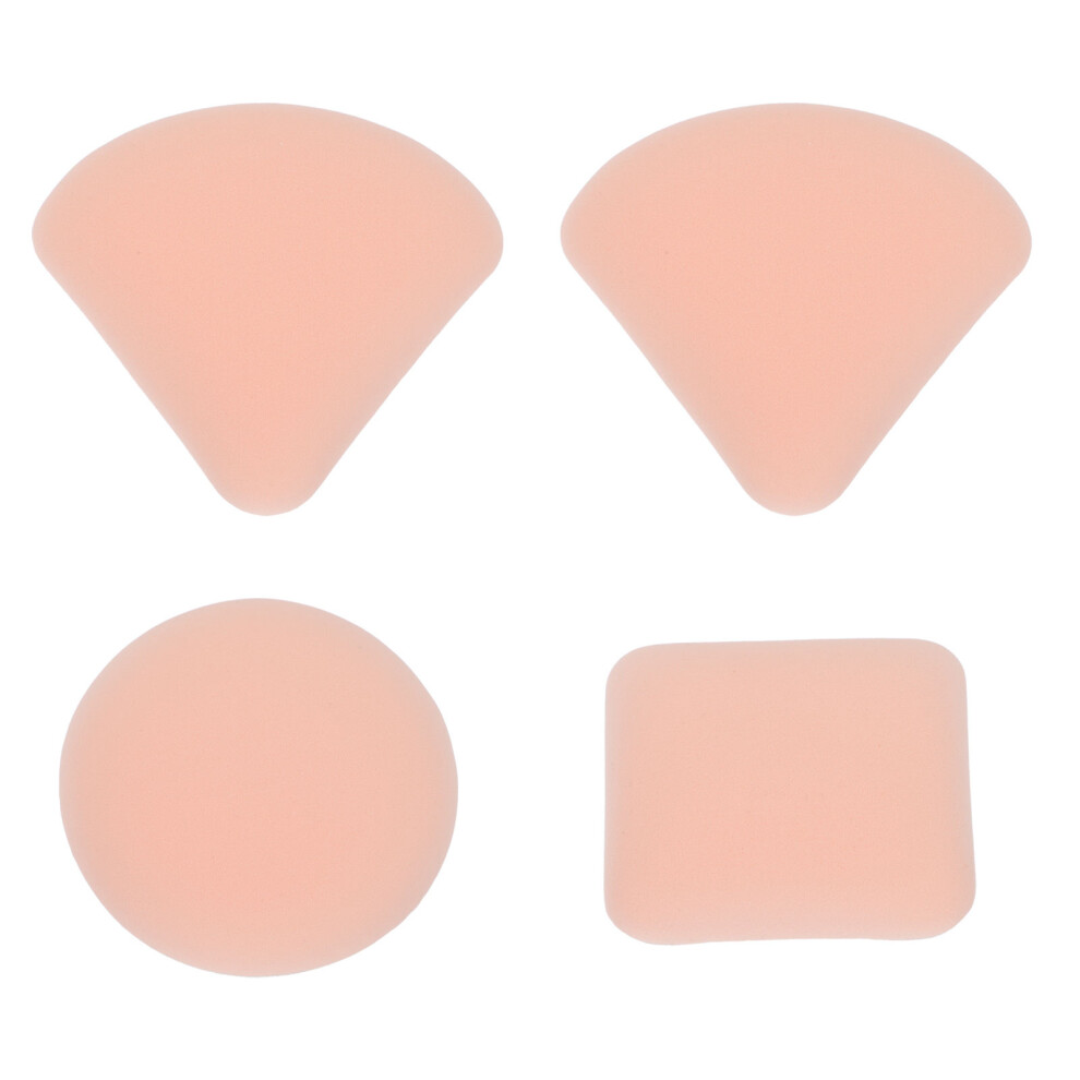 Inoomp 4Pcs Reusable Beauty Powder Puffs Compact Travel Makeup Tools