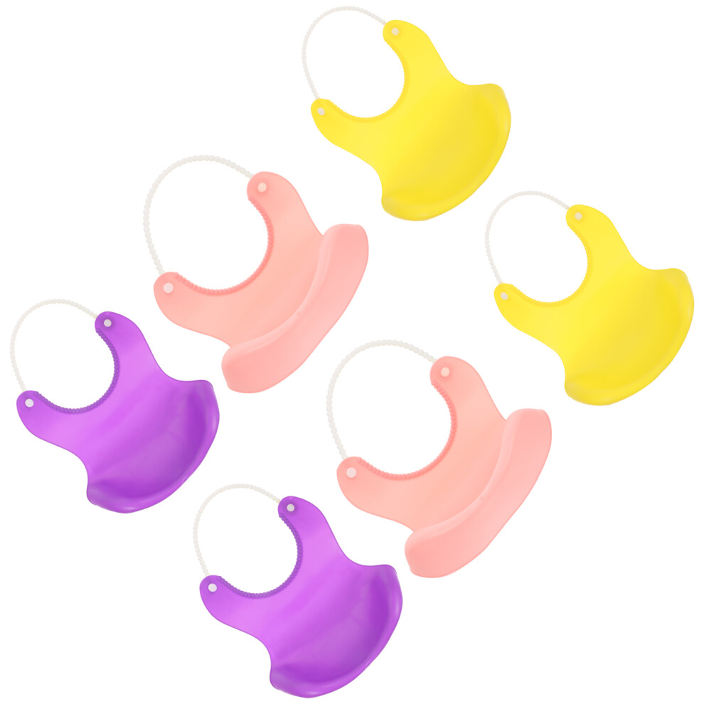 6Pcs Bib Apron No Wash Rice Bags Feeding Bibs Long Sleeves Newborn To Boys And Girls Comfortable Inoomp
