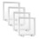 2Pcs Clear Display Frames Set Floating Holder For Jewelry White 5