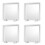 2Pcs Clear Display Frames Set Floating Holder For Jewelry White 7