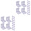 2Pcs Clear Display Frames Set Floating Holder For Jewelry White 9