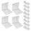 2Pcs Clear Display Frames Set Floating Holder For Jewelry White 2