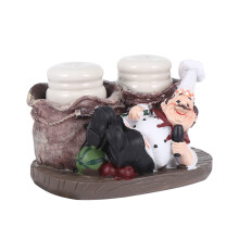 1Stk Resin Küchenchef Figur Skulptur Mehrfarbig Lustig Deko Für Bistro