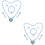 2Sets Snowflake Thema Sieraden Set Met Ketting Armband 6
