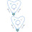 2Sets Snowflake Thema Sieraden Set Met Ketting Armband 7