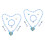 2Sets Snowflake Thema Sieraden Set Met Ketting Armband 4