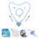 2Sets Snowflake Thema Sieraden Set Met Ketting Armband 10