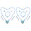 2Sets Snowflake Thema Sieraden Set Met Ketting Armband 2