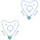 2Sets Snowflake Thema Sieraden Set Met Ketting Armband 3