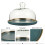1Set Keramik Kuchenplatte Mit Glasdeckel Bunt Snack Teller Abdeckbar 8