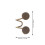2pcs Waist Button Extend Alloy Skirt 7