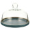 1Set Keramik Kuchenplatte Mit Glasdeckel Bunt Snack Teller Abdeckbar 5