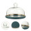 1Set Keramik Kuchenplatte Mit Glasdeckel Bunt Snack Teller Abdeckbar 4