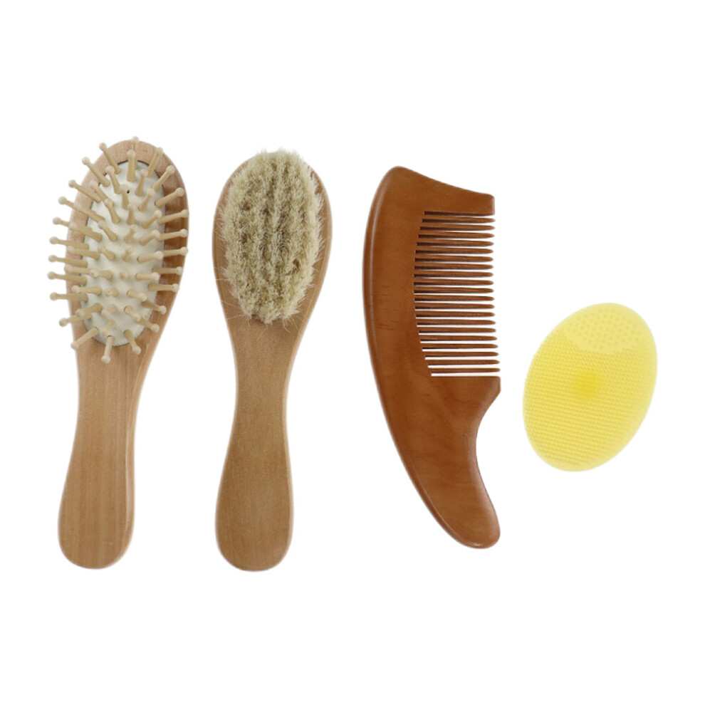 Artibetter 5Sets Healthy Children's Bath Brush Soft Wool Scalp Massage Comb Kit