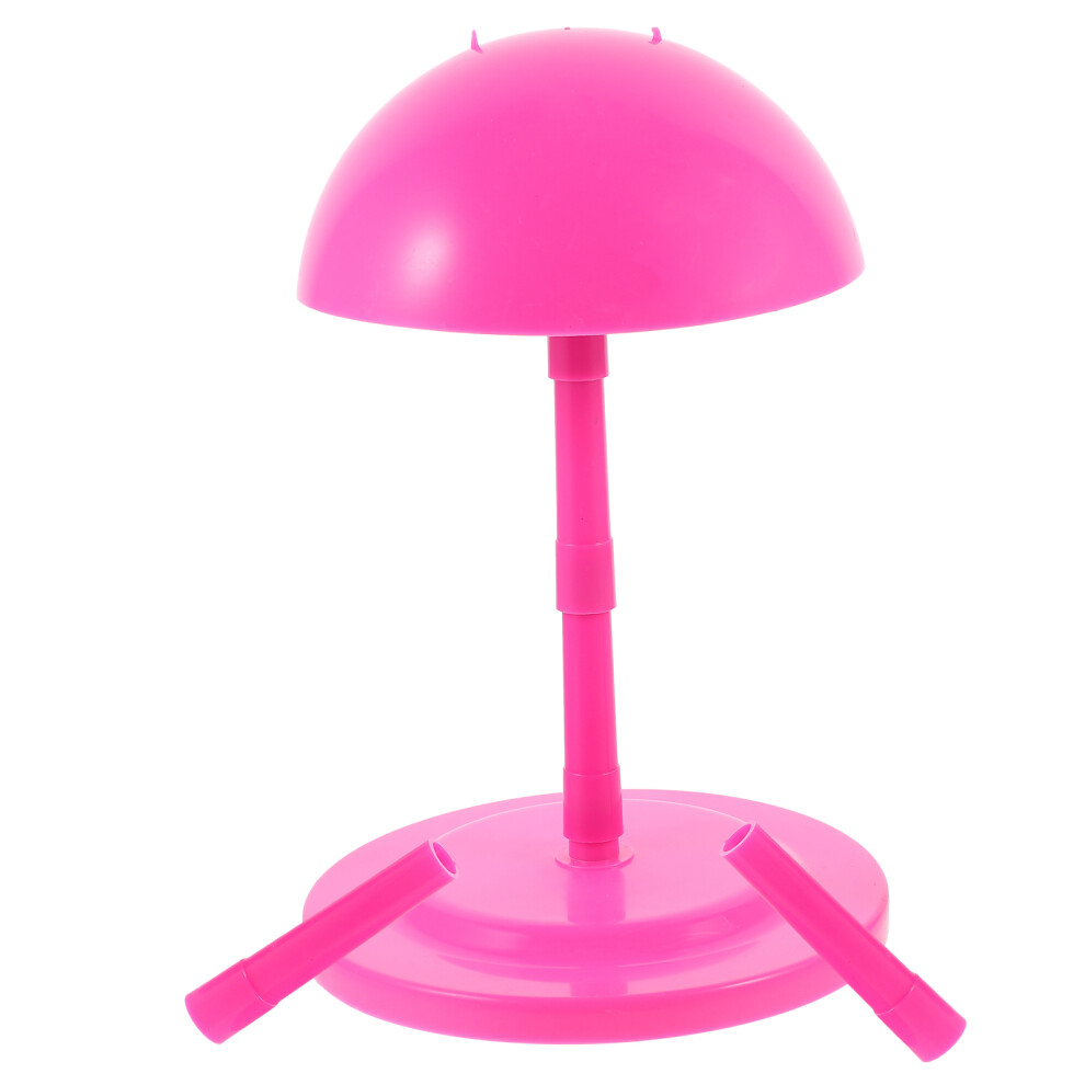 Iplusmile Unisex Blue 1Pc Rosy Plastic Wig Holder Detachable Wig Display Rack For Salon Use