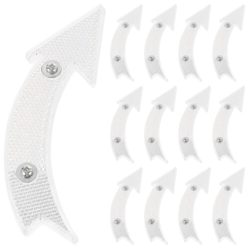 40St Compacte Plastic Fietsreflectoren Wit Voor Veilige Nachtritten 2