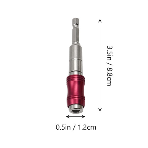 High Torque Red Drill Bit Magnetic Extension Holder for Home 1