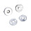 3Pcs Silver Magnetic Bag Clasps Round Sewing Buttons Durable Brass 1