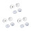 3Pcs Silver Magnetic Bag Clasps Round Sewing Buttons Durable Brass 2