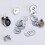 3Pcs Silver Magnetic Bag Clasps Round Sewing Buttons Durable Brass 11