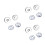3Pcs Silver Magnetic Bag Clasps Round Sewing Buttons Durable Brass 6