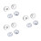 3Pcs Silver Magnetic Bag Clasps Round Sewing Buttons Durable Brass 7