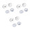 3Pcs Silver Magnetic Bag Clasps Round Sewing Buttons Durable Brass 3