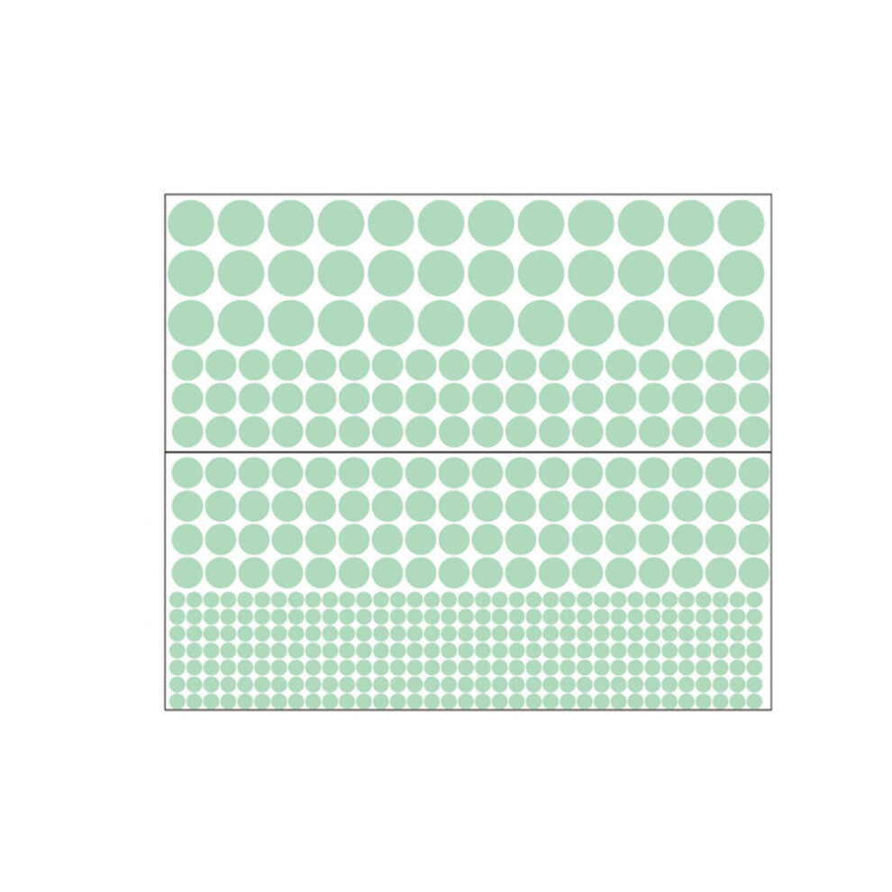 407Pcs Luminous Dot Wall Stickers Easy Apply Glow In Decor Green/Dark Totority