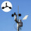 2pcs Measuring Wind Cup Anemometer Metal Small 11