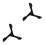 2pcs Measuring Wind Cup Anemometer Metal Small 7
