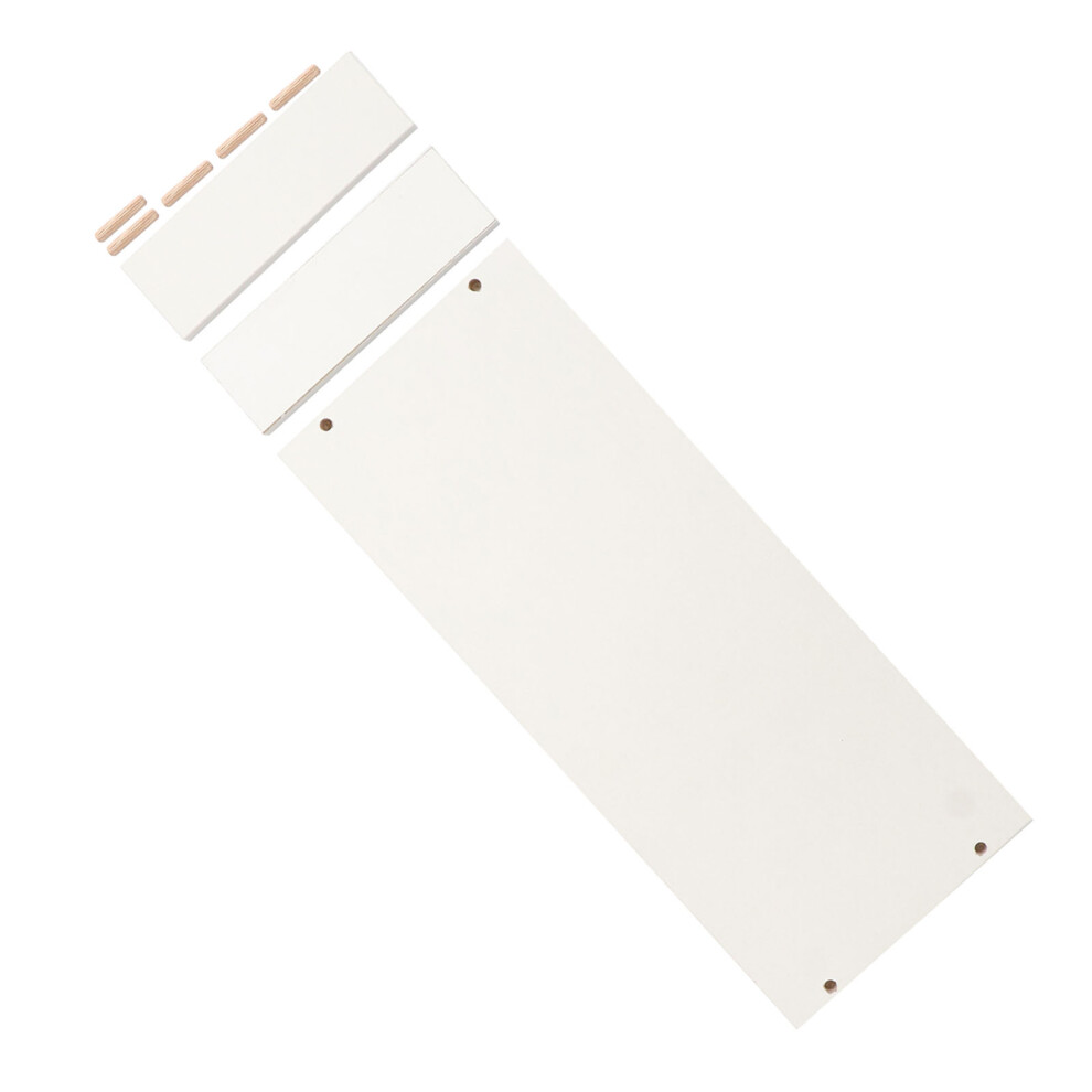 1Pc Solid Wood Monitor Stand Riser With Storage Shelf For Desk White 3161657894385