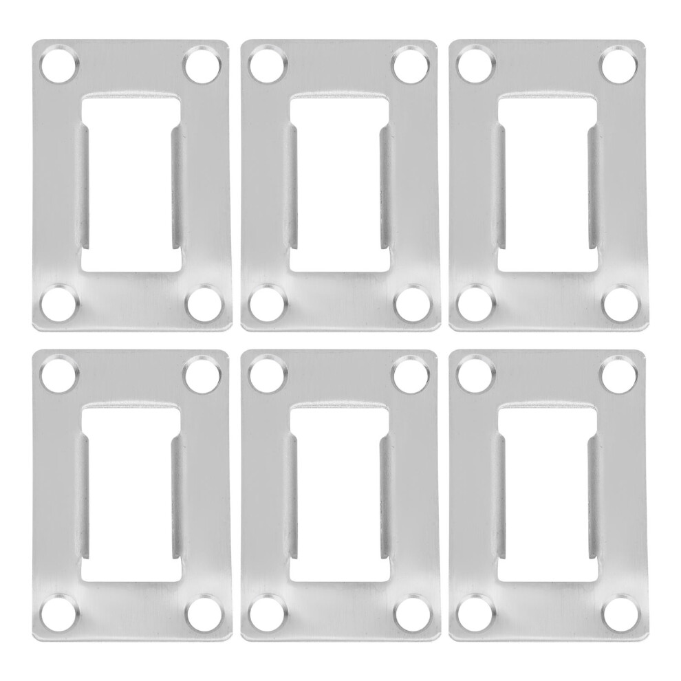 6 Pcs Lock Accessories Deadbolt Cover Plate Door Strike Latch 3062623088886