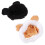 2Pcs Soft Cotton Polyester Protective Pet Hats Adorable Cartoon Style 1