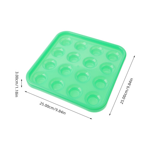 Durable Green Plastic Snooker Ball Tray for Game Table Storage 1