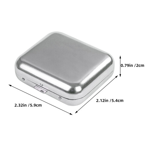 mini metall aschenbecher mit deckel, tragbar für draußen 2